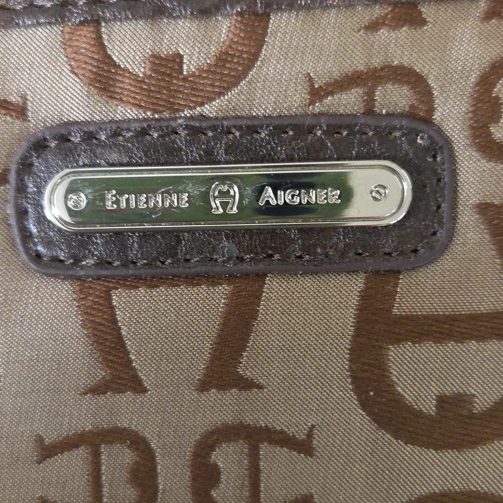 Etienne Aigner Brown Monogram Wallet NWT